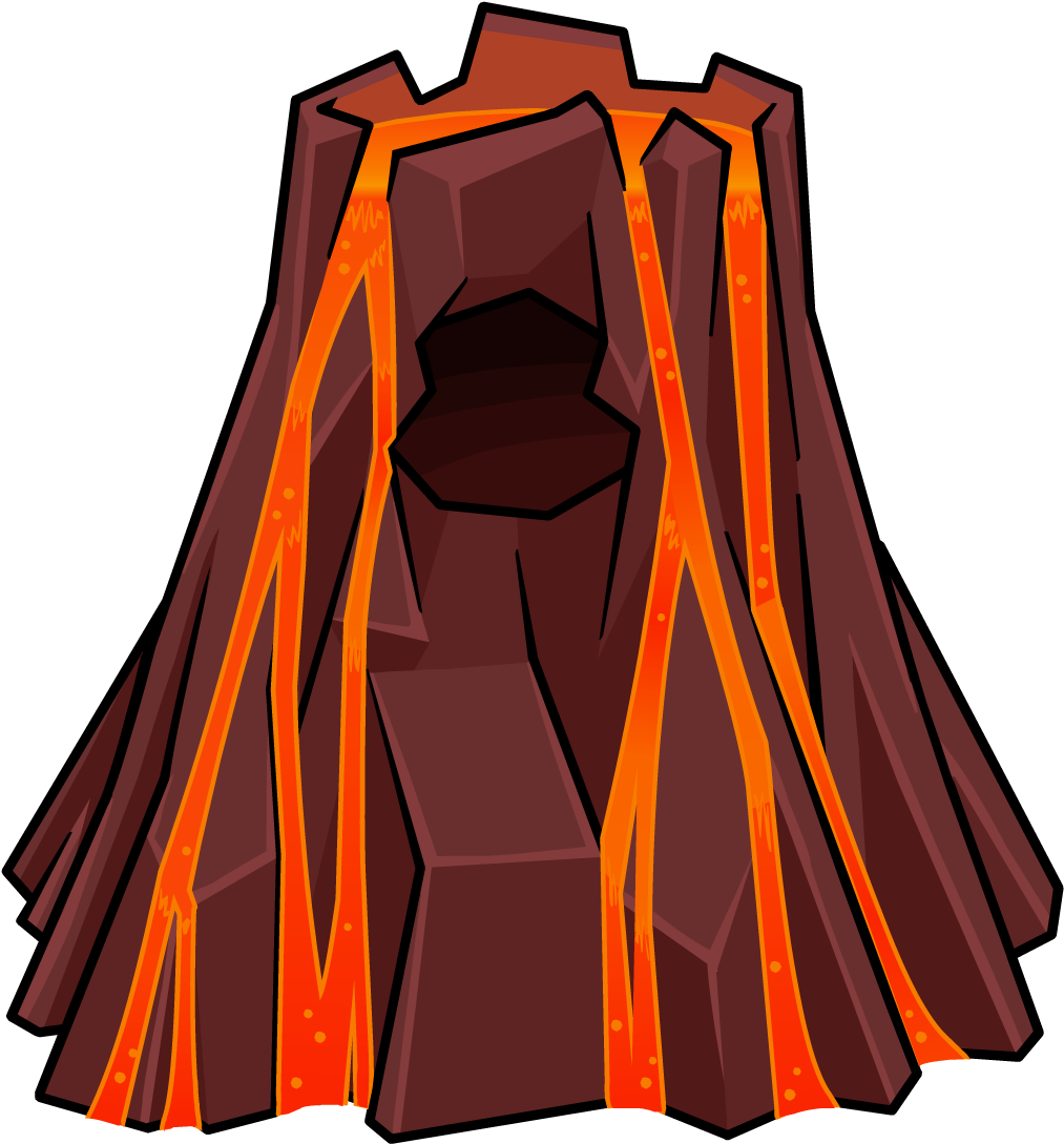 Volcano Png - Club Penguin Volcano Clipart (1088x1088), Png Download