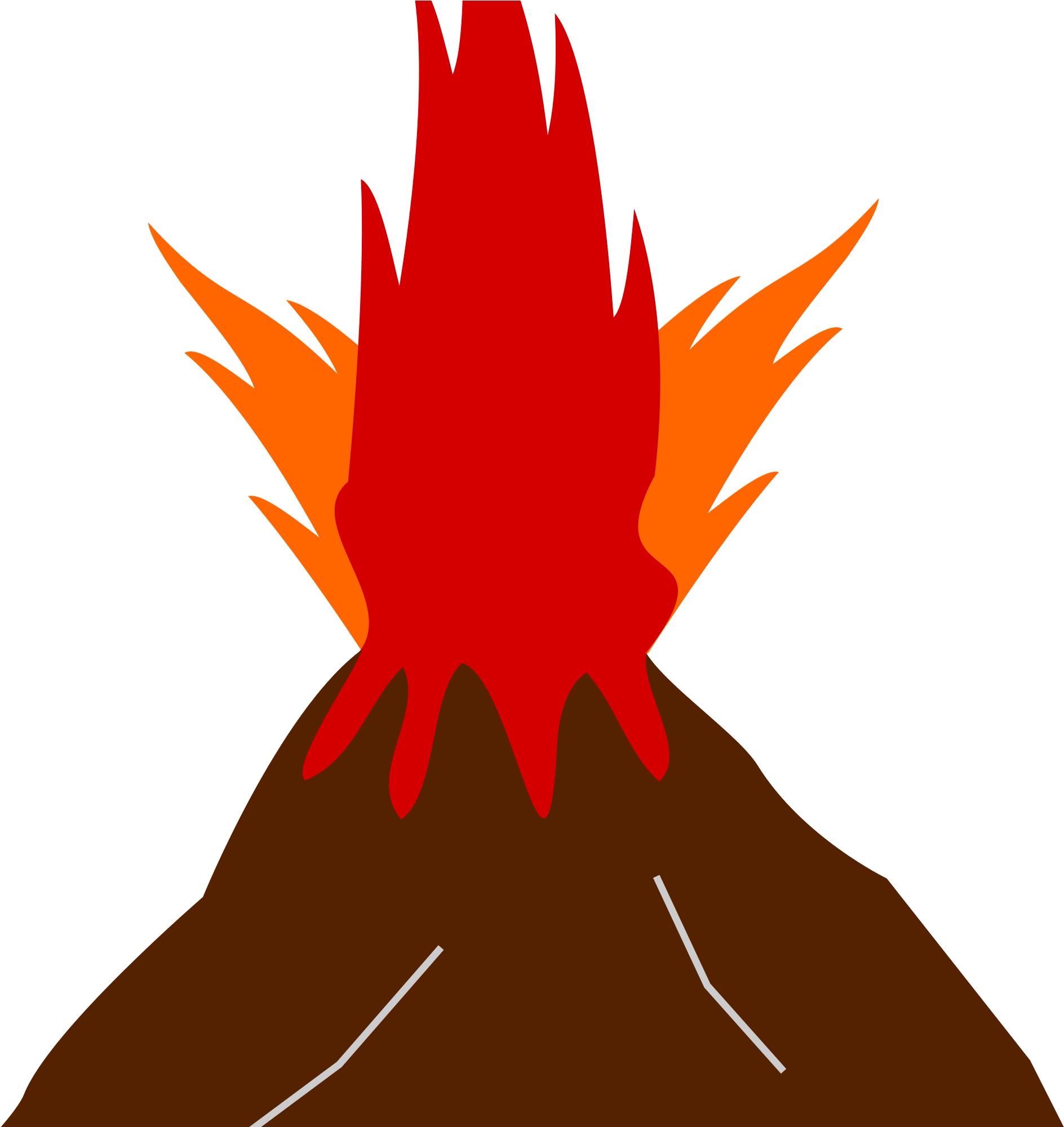 Volcano Clipart Vulcano - Volcano Png Icon Transparent Png (2000x2000), Png Download