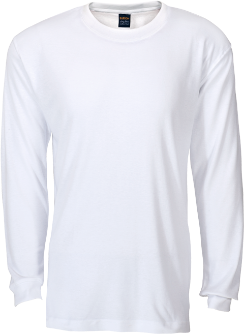 170g Barron Long Sleeve T-shirt - Long Sleeve T Shirt Template Photoshop Clipart (700x700), Png Download
