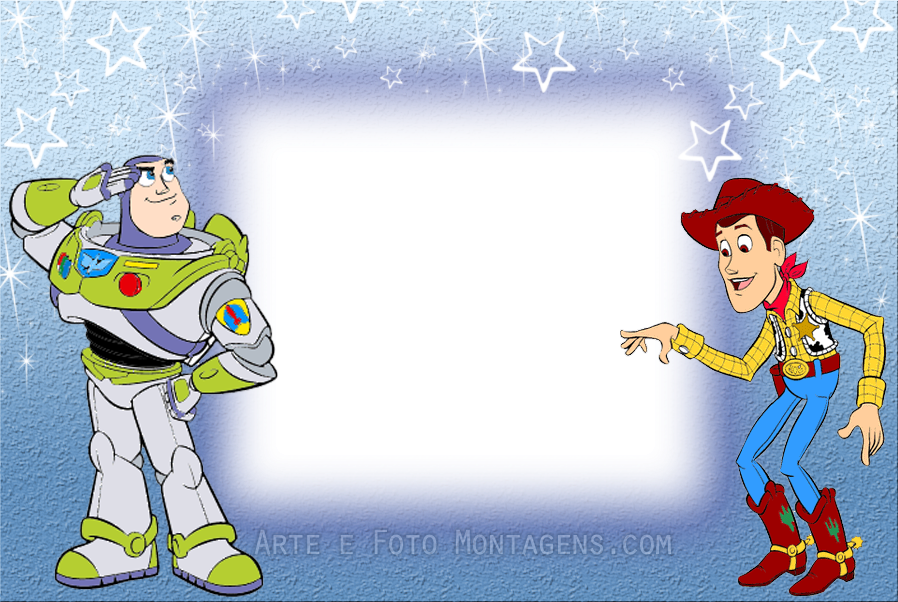 Montagem Para Fotos - Moldura Toy Story Clipart (898x602), Png Download