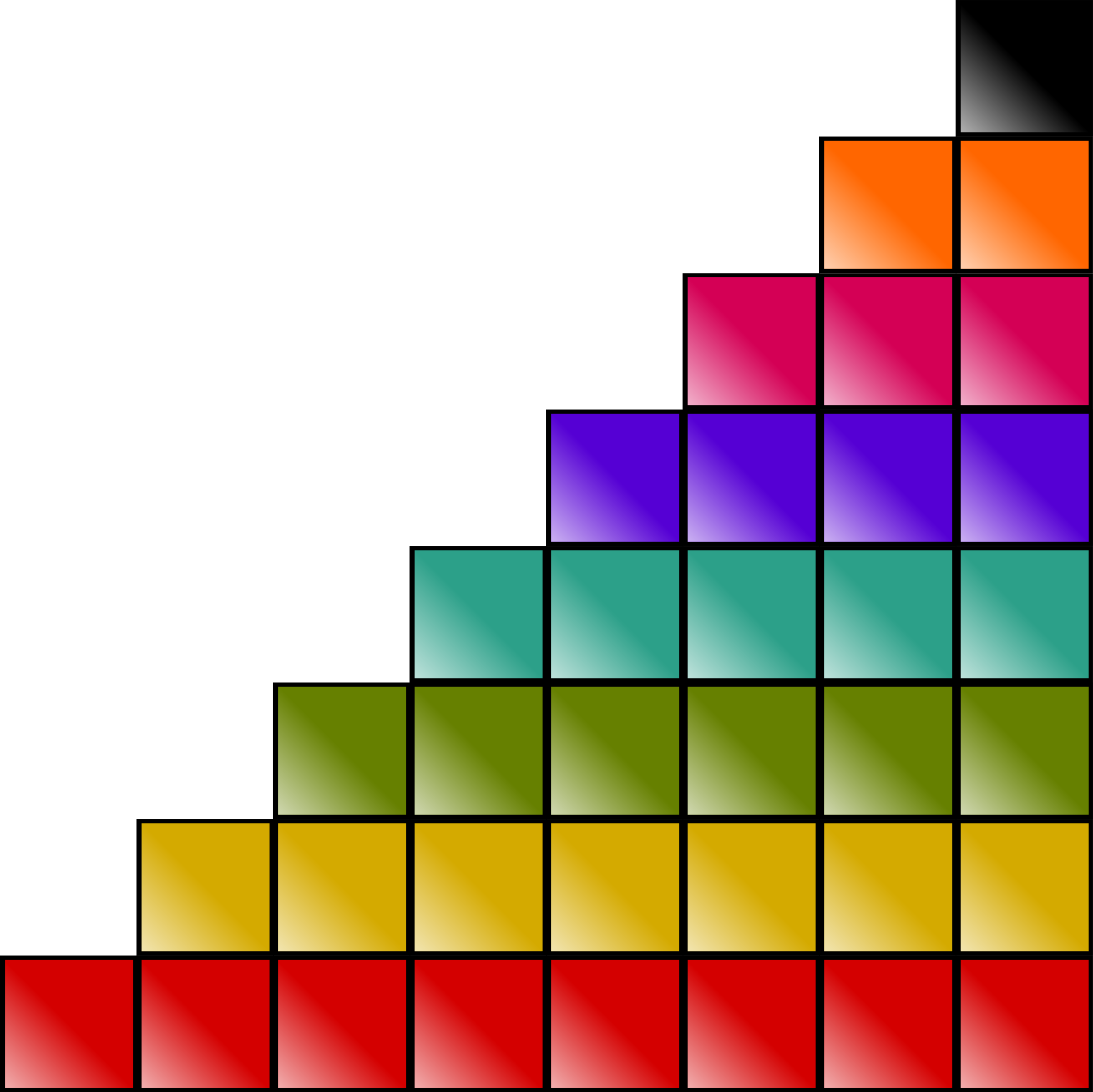 Big Image - Colorful Stairs Png Clipart (2402x2400), Png Download