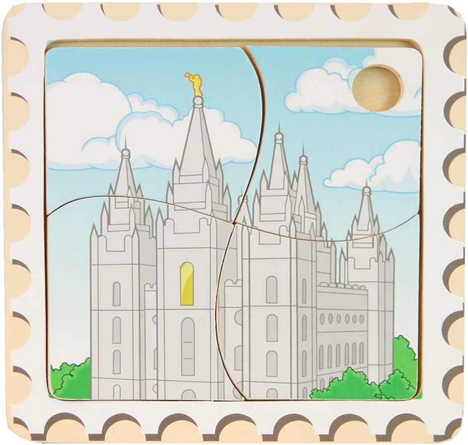 Temple Wooden Puzzle - Spire Clipart (1000x1000), Png Download
