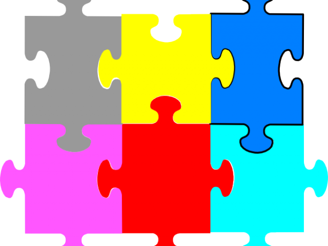 Jigsaw Puzzle 6 Pieces Clipart (640x480), Png Download
