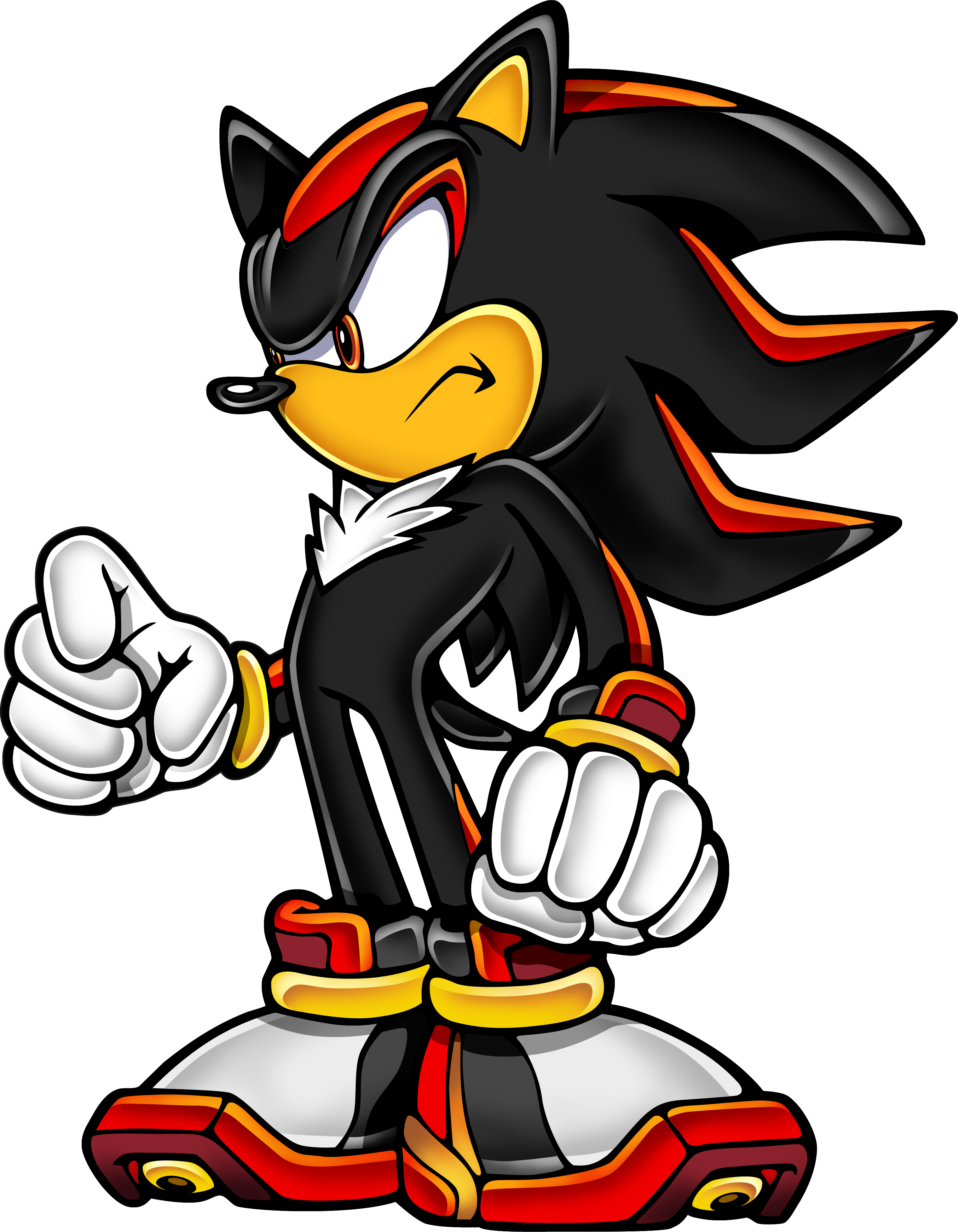 Sonic Adventure 2 Face To Face - Shadow The Hedgehog Clipart (3040x3909), Png Download