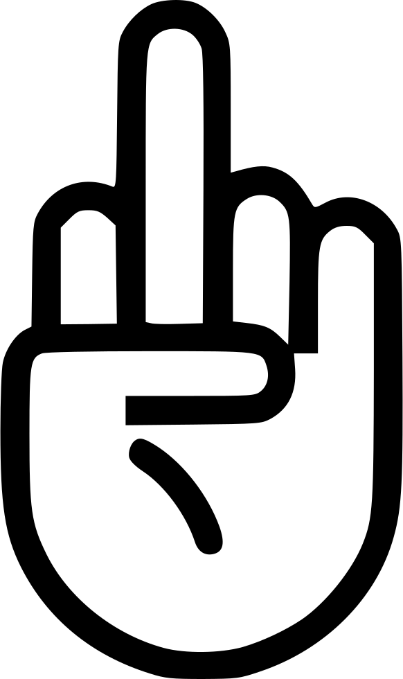 Png File Svg - Icon Fuck You Png Clipart (582x980), Png Download