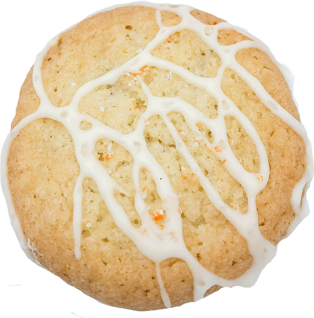 Orange Vanilla Sugar Cookie - Bun Clipart (1100x1100), Png Download