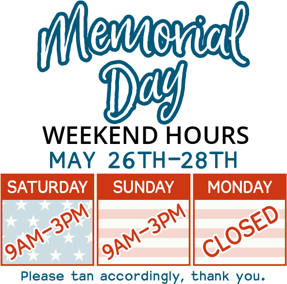 Memorial Day Hours 2018 Web Sidebar - Calligraphy Clipart (591x591), Png Download