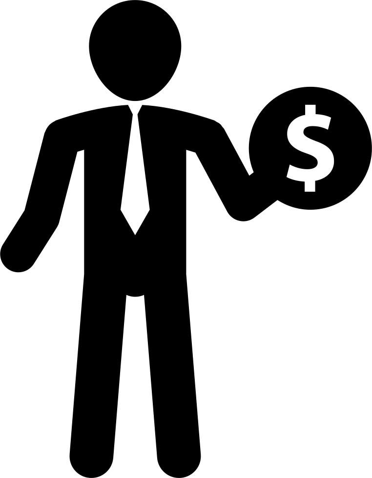 Png File Svg - Businessman And Money Icon Clipart (762x980), Png Download