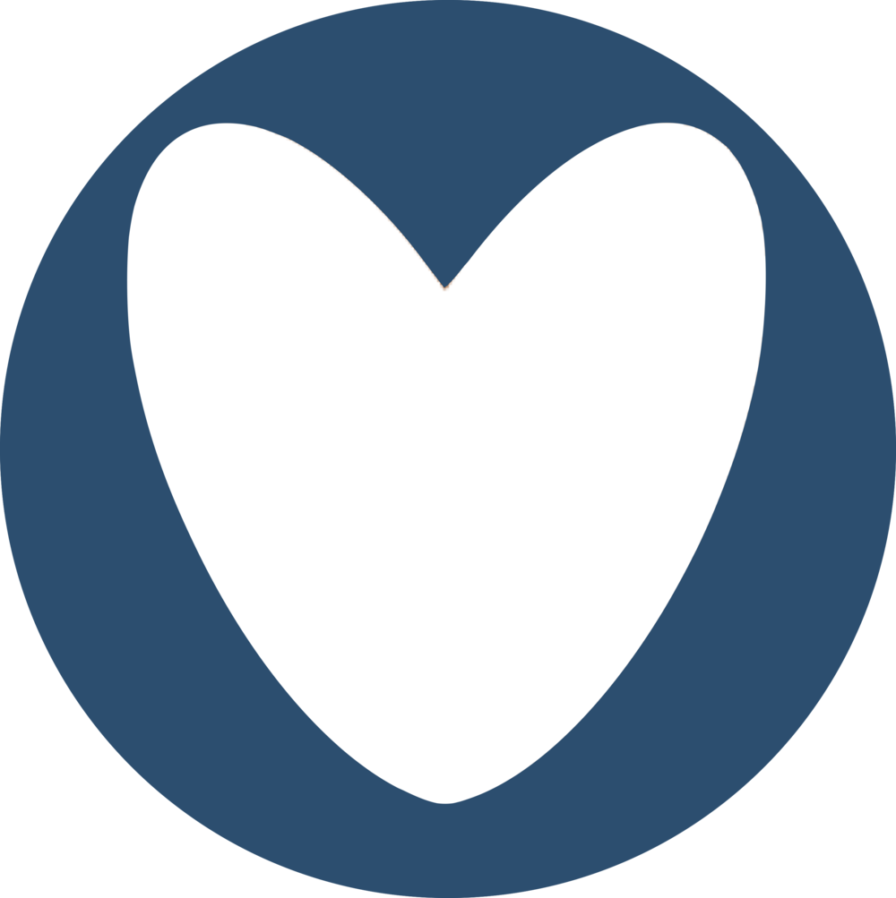 Mission Initiatives Blue Heart Circle - Circle Clipart (1000x1003), Png Download