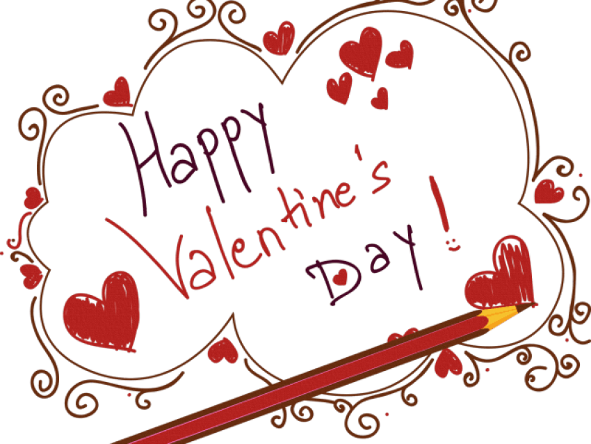 Happy Valentine's Day Png Transparent Images - Valentine's Day Art Png Clipart (640x480), Png Download