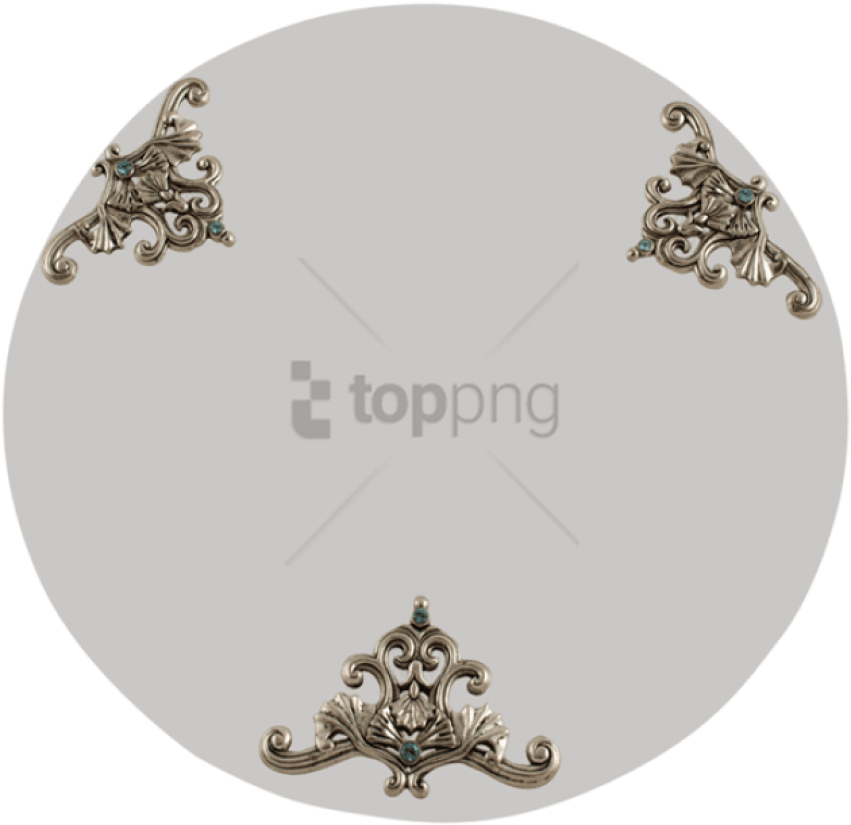 Quest Collection Silver Filigree & Glass Tray Clipart (630x611), Png Download