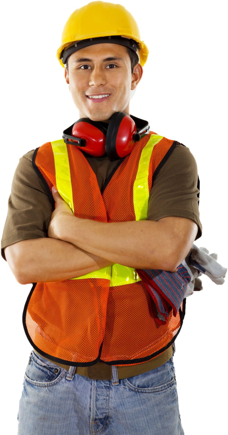 Bookmark The Permalink - Construction Worker Png Clipart (596x894), Png Download