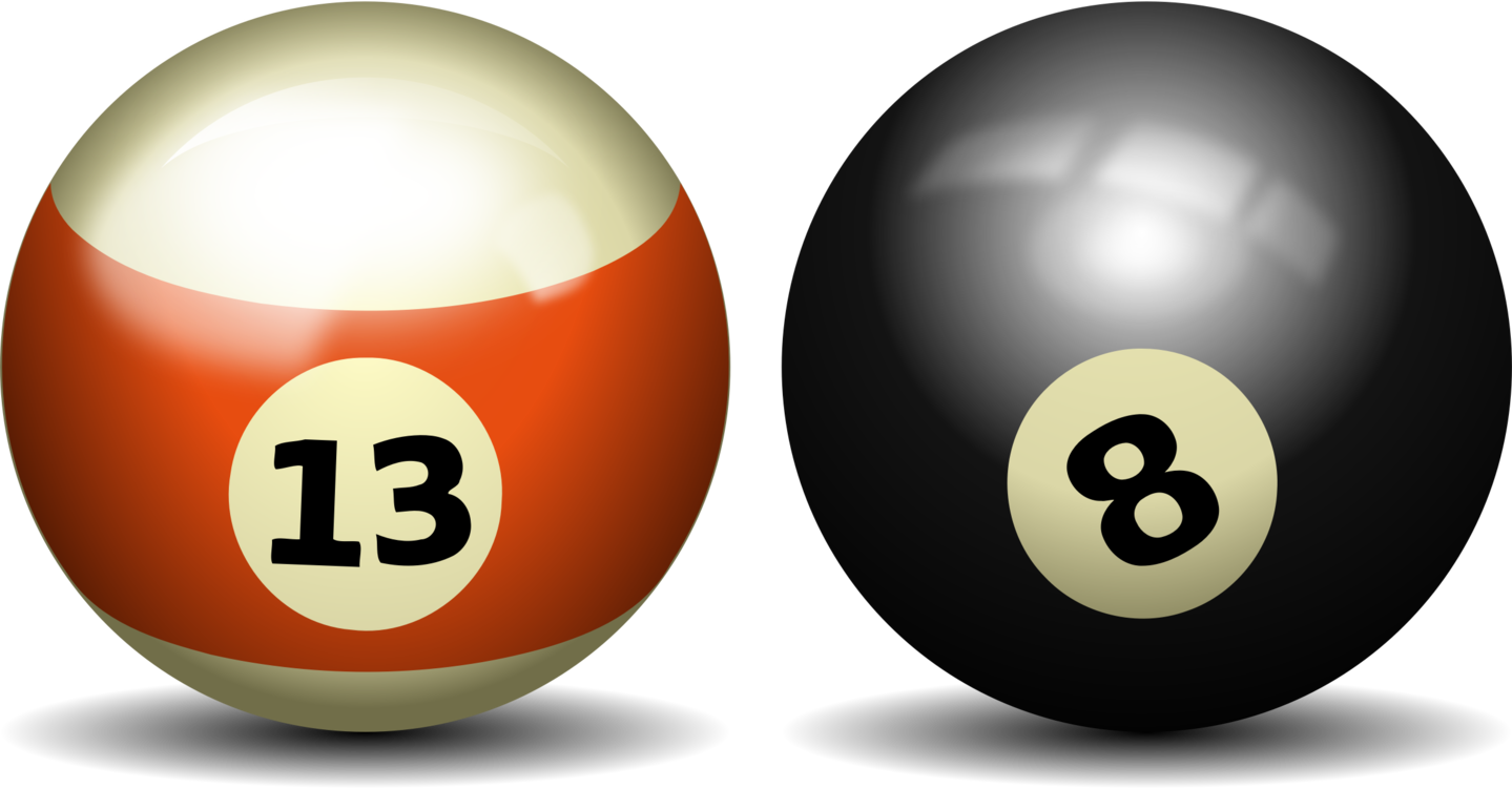 Free Table Art Download Clip On Balls - Pool Ball Transparent Background - Png Download (800x427), Png Download
