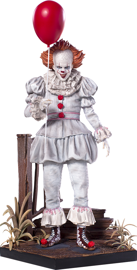 Pennywise Deluxe Statue - Pennywise Statue Clipart (480x942), Png Download