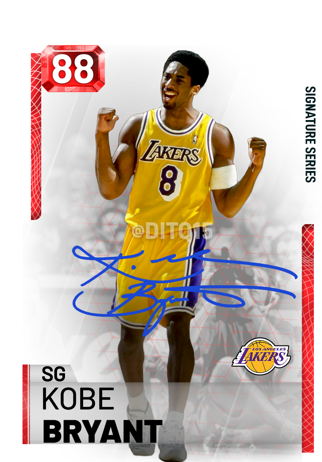 Kobe Bryant Signature Series Promo/cards - Bairnsdale Regional Health Service Clipart (1381x1618), Png Download