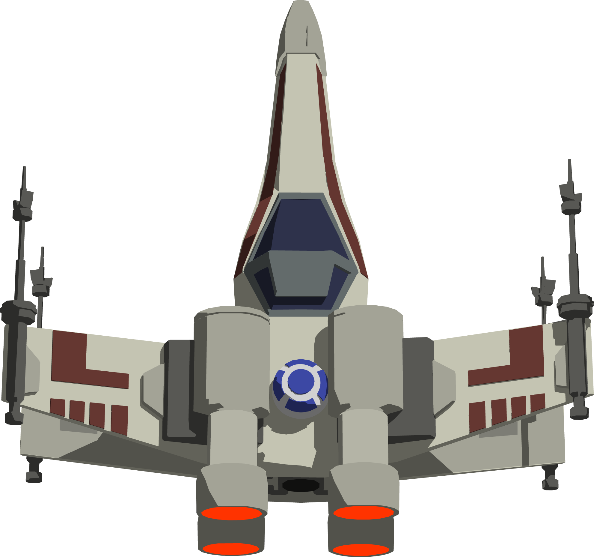 X Wing Png Clipart (1982x1857), Png Download