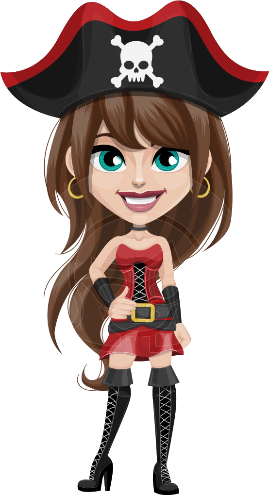 Lady Trixie Crossbones - Cartoon Clipart (957x1060), Png Download