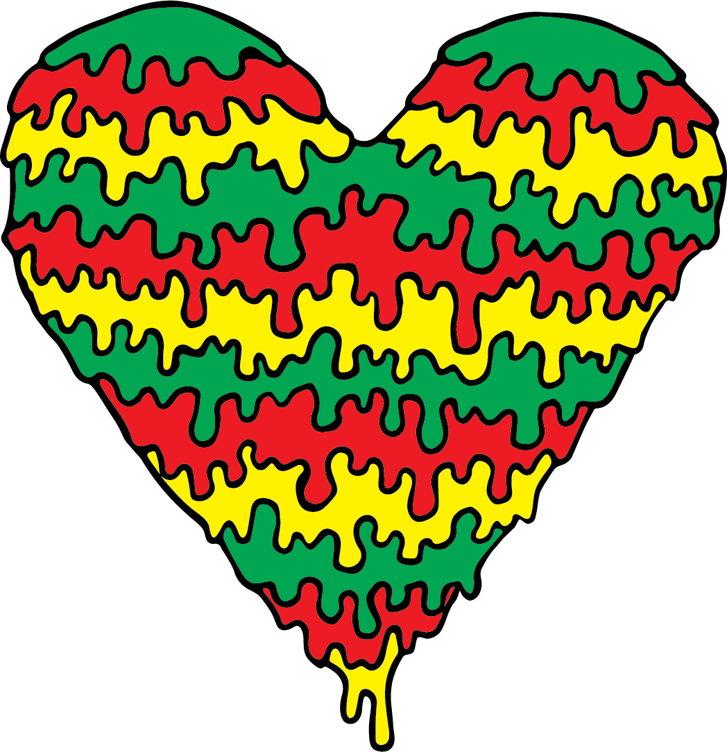 Messy Heart Vector - Dripping Heart Png Clipart (1048x1084), Png Download