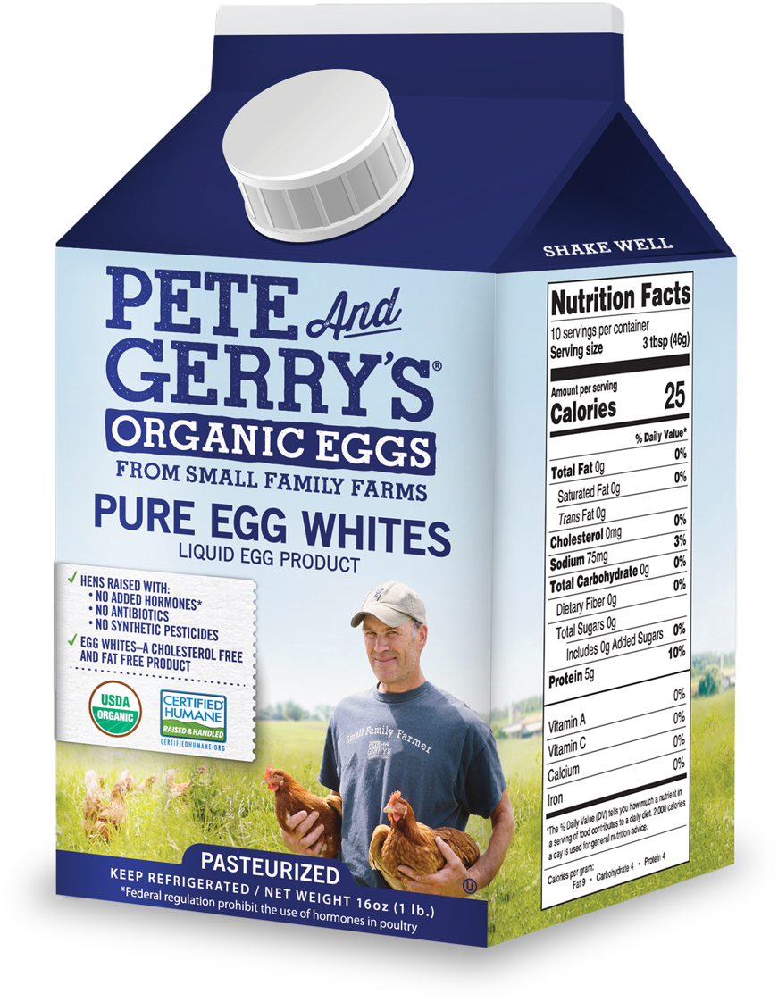Liquid Egg Whites - Pete And Gerry's Egg White Clipart (1750x1400), Png Download