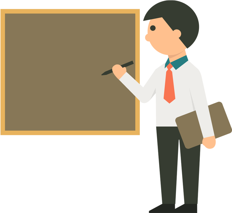 Picture Library Stock Board Clip Writting - Writing On The Board Cartoon - Png Download (800x740), Png Download