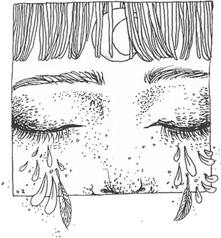 Anime Png Tears Face Freetoedit - Drawing Clipart (1024x1024), Png Download