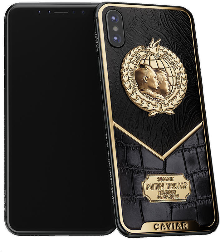Caviar Iphone X Putin-trump Peacemakers - Wallet Clipart (790x909), Png Download