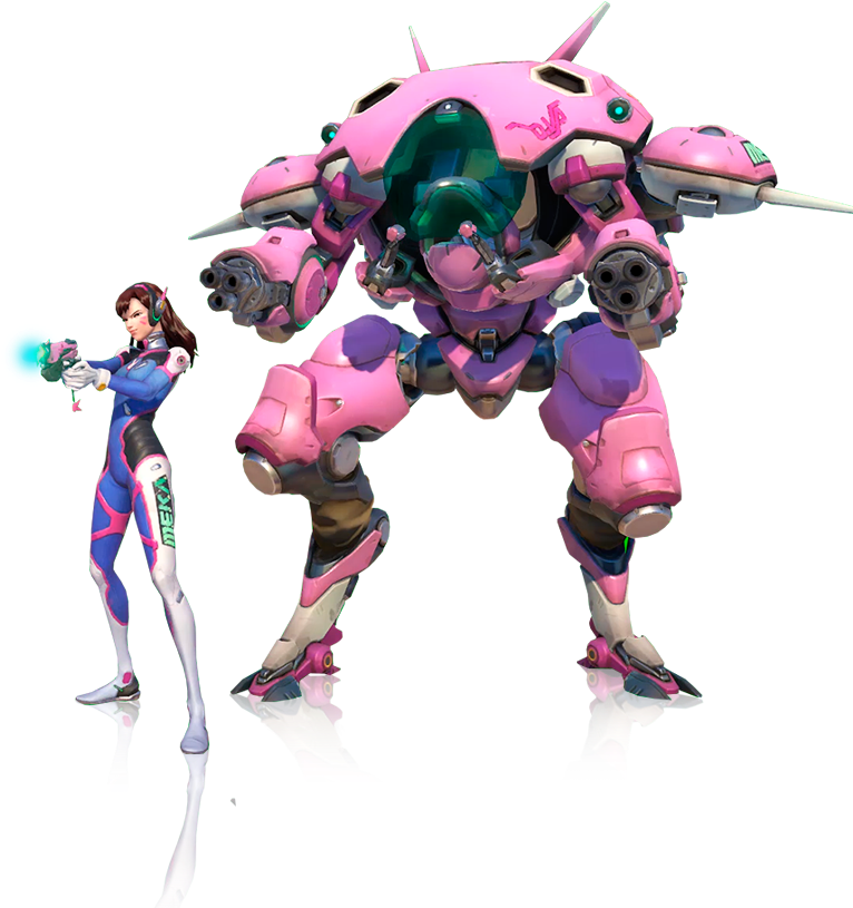 Overwatch Dva Png - Overwatch Dva With Mech Clipart (765x814), Png Download