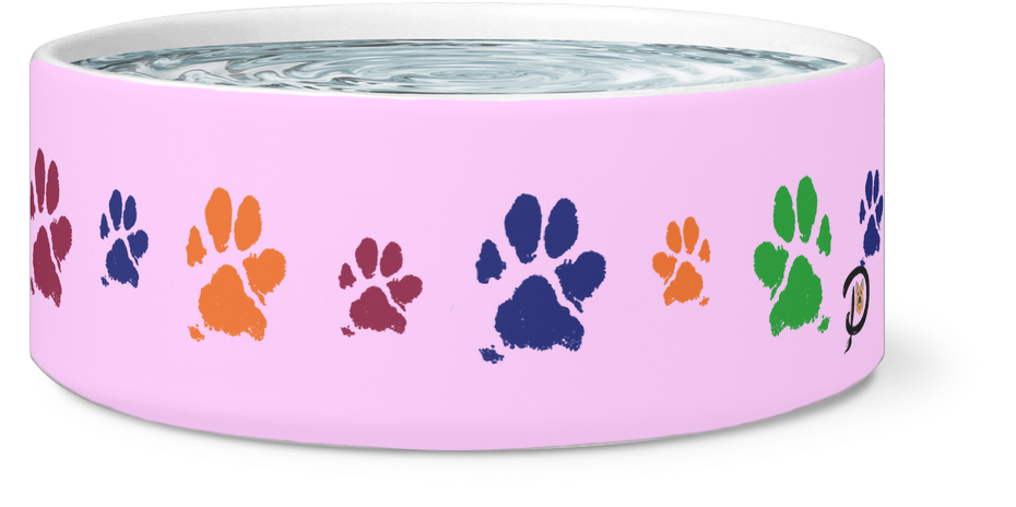 Dog Paw Print Bowl - Bracelet Clipart (1024x1024), Png Download