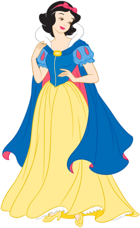 Classic Snow White Princess Png - Snow White And The Seven Dwarfs Vector Clipart (480x758), Png Download
