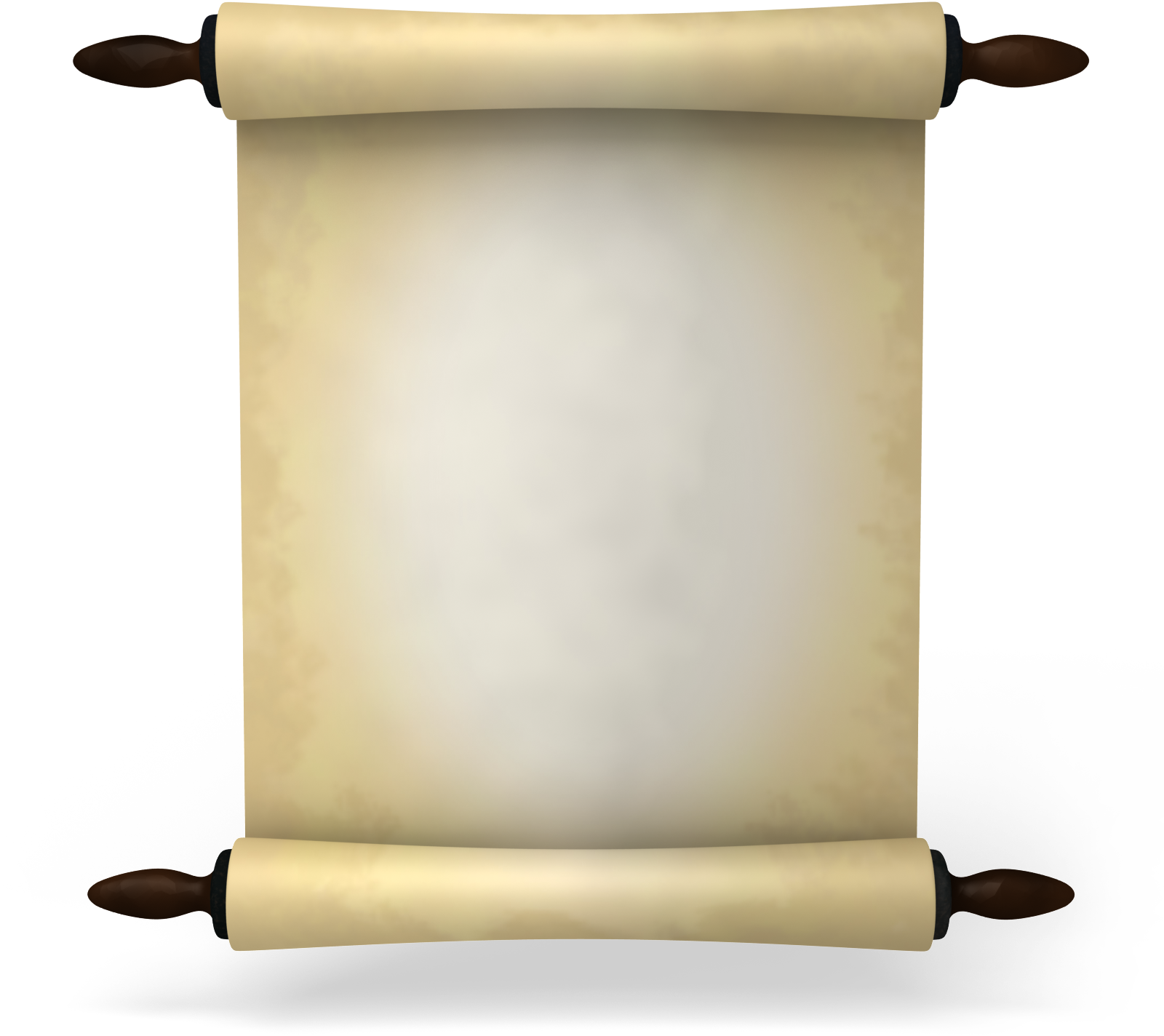 Old Paper Clipart Papyrus - Ancient Scroll Png Transparent Png (1600x1600), Png Download