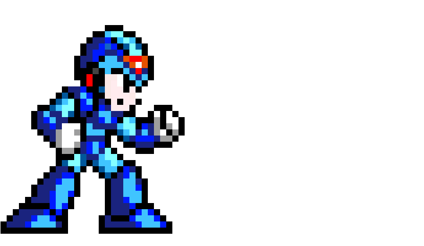 Megaman X - Mega Man X Pixel Clipart (1200x1200), Png Download