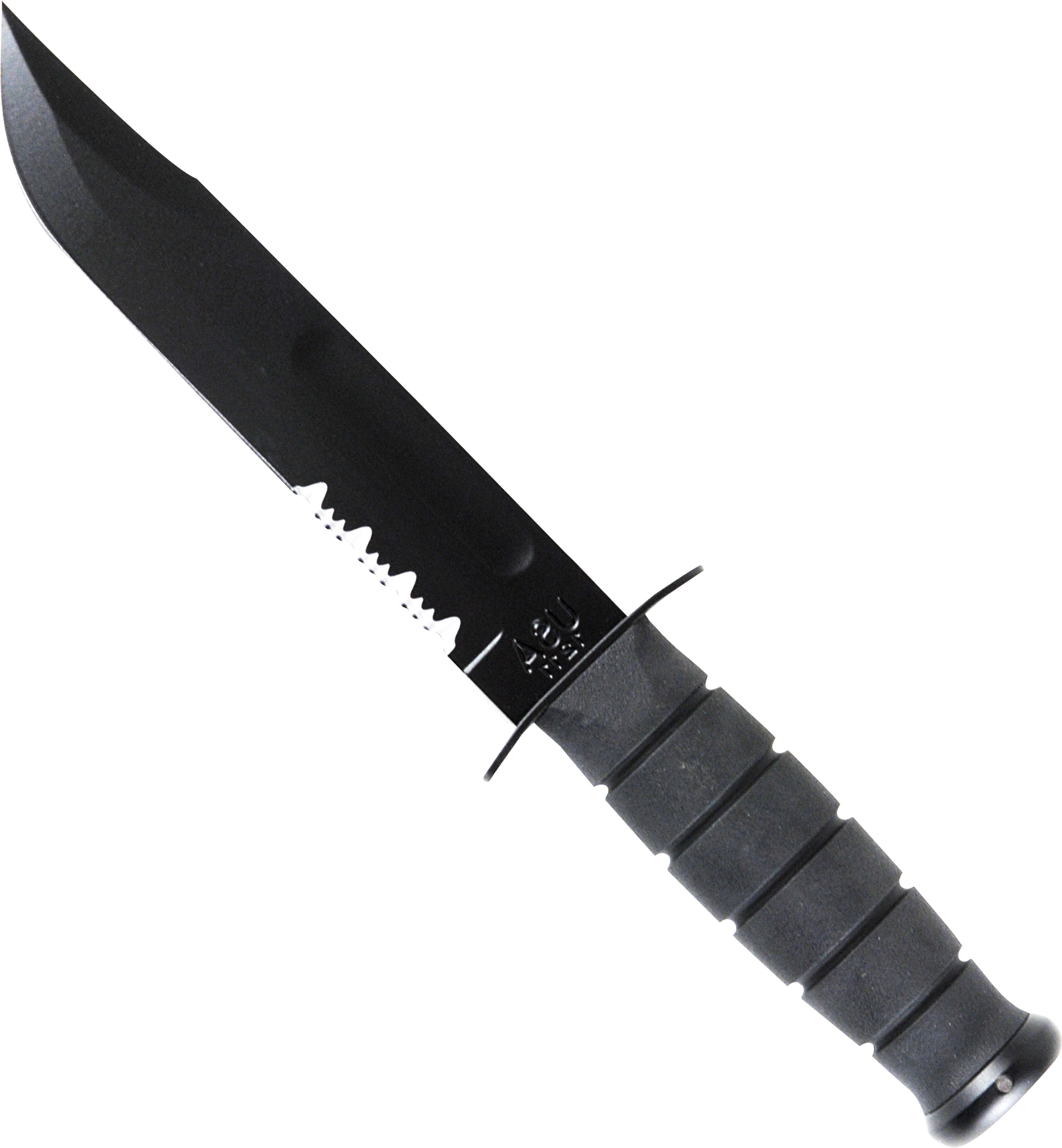 Download Military Knife Png Transparent Image - Black Polyurethane Link Bracelet Band 20 Clipart (2089x2224), Png Download