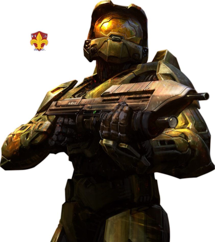 Halo Reach Master Chief - Halo 3 Master Chief And Arbiter Clipart (842x948), Png Download