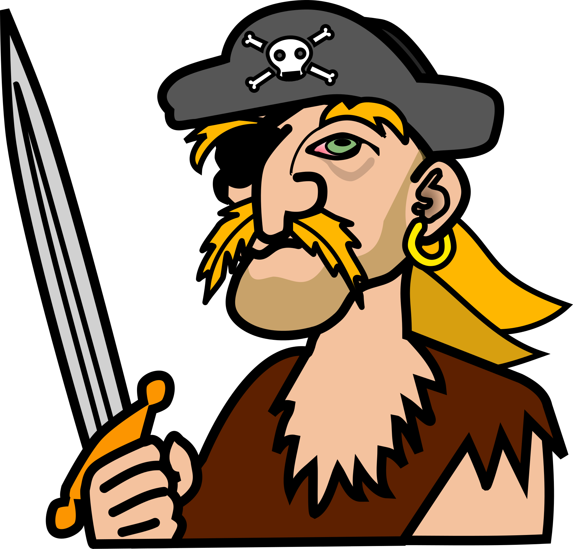 Pirate Vector Images Transparent Image Clipart - Pirat Clipart - Png Download (752x720), Png Download
