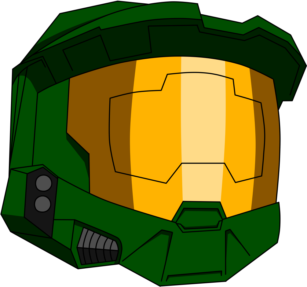 Yukkuri Master Chief - Cartoon Master Chief Helmet Clipart (1005x939), Png Download