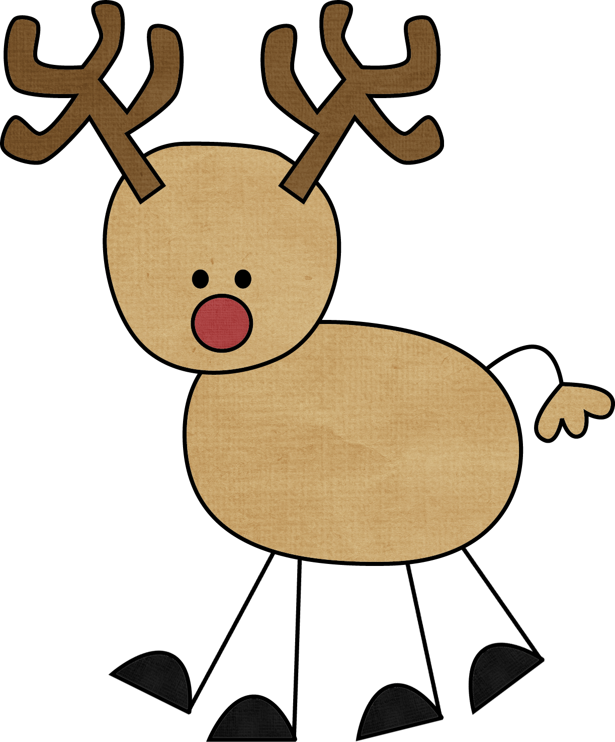 Png Transparent Stock Girl At Getdrawings Com Free - Rudolph Kids Drawing Clipart (1223x1475), Png Download