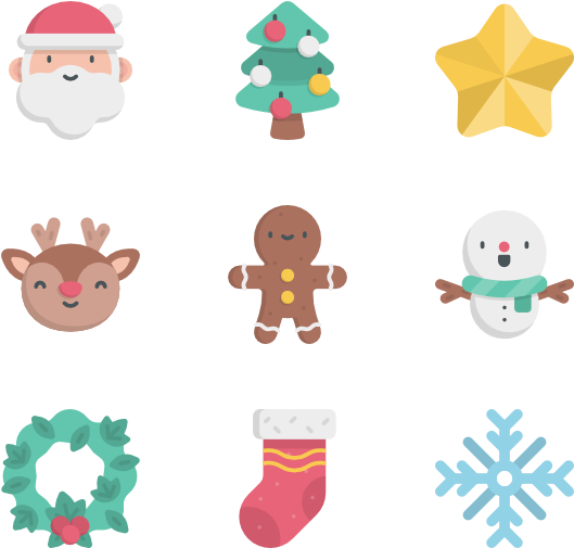 Christmas - Santa Claus Icon Png Clipart (600x564), Png Download