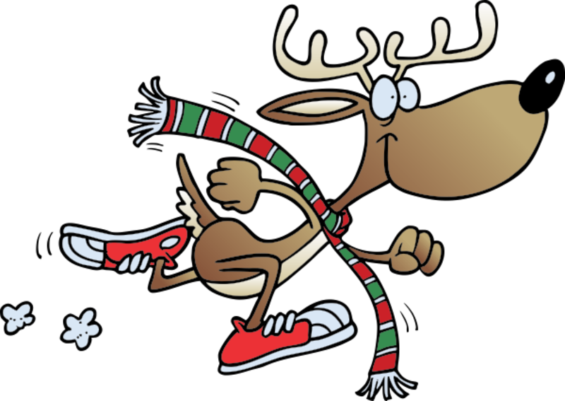 Lake Jovita 5k Reindeer Run - Jingle Bell Run Clipart (800x567), Png Download