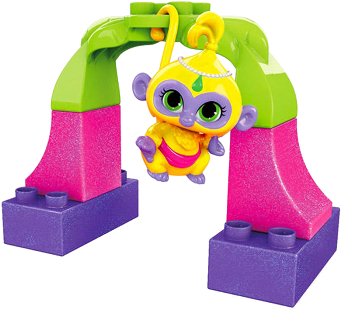 Mattel Mega Bloks Shimmer And Shine Pets Clipart (687x625), Png Download