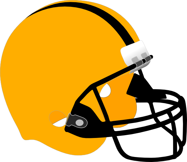 Football Helmet Maroon And Gold Clipart (600x519), Png Download