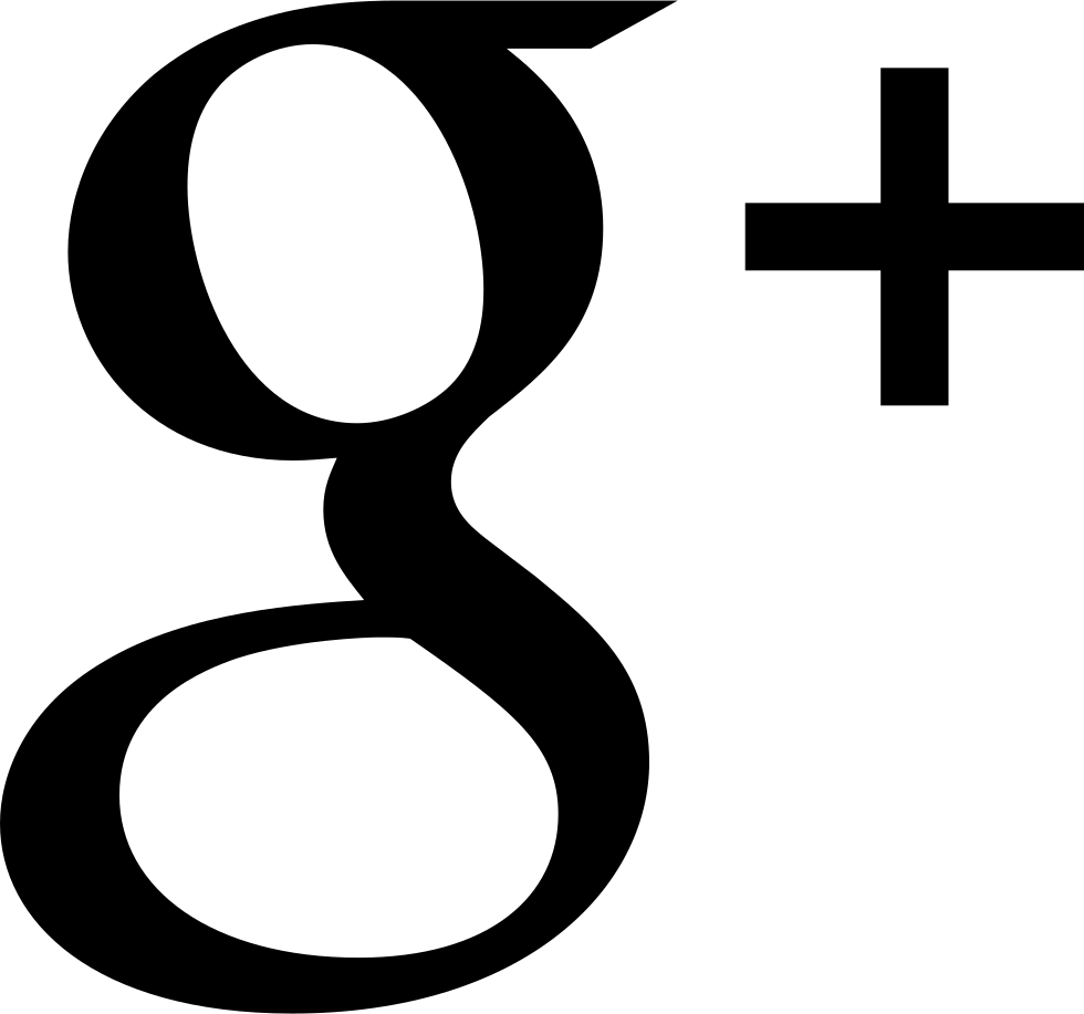 Png File Svg - Google Plus Logo Black Clipart (980x916), Png Download