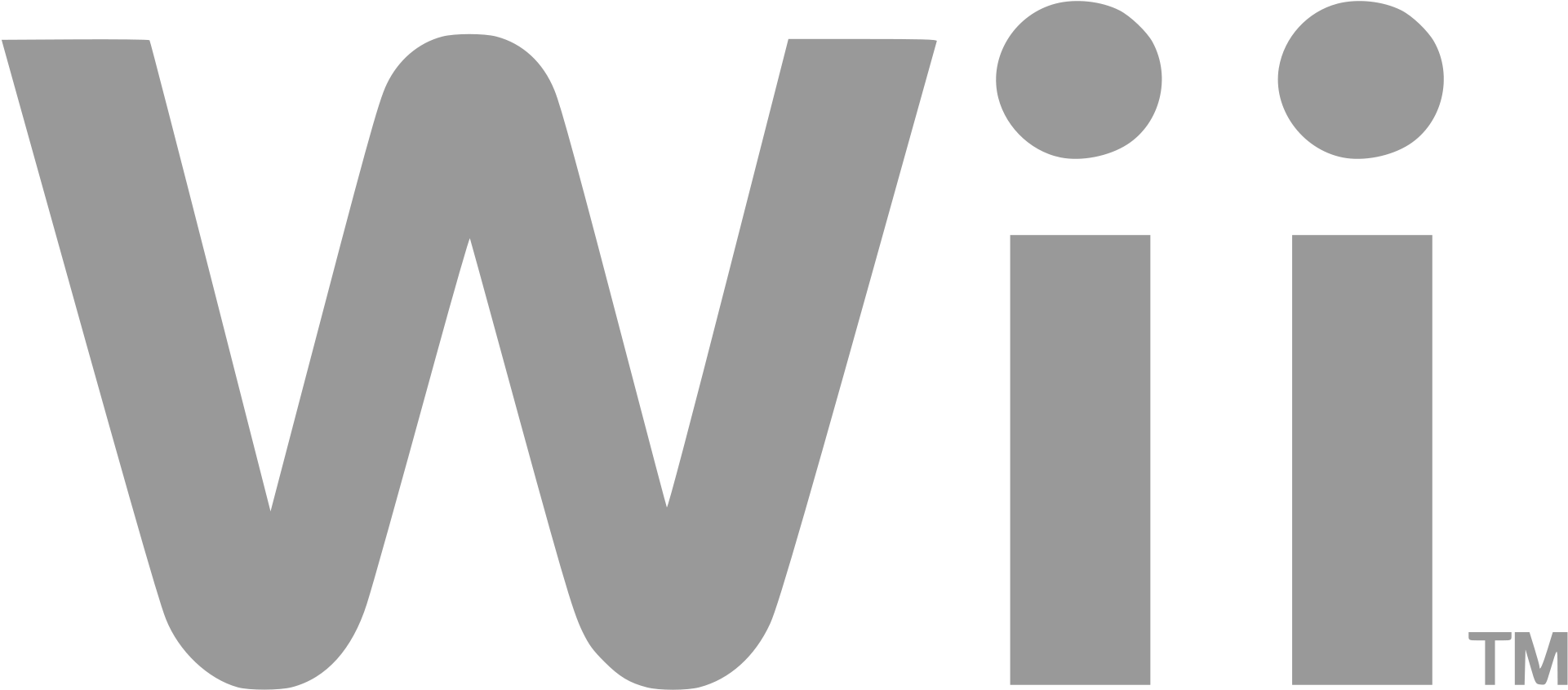 Wii Logo - Nintendo Wii Logo Png Clipart (2000x899), Png Download