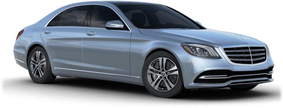 Diamond Silver Metallic - Mercedes S Class 2018 White Clipart (1000x500), Png Download