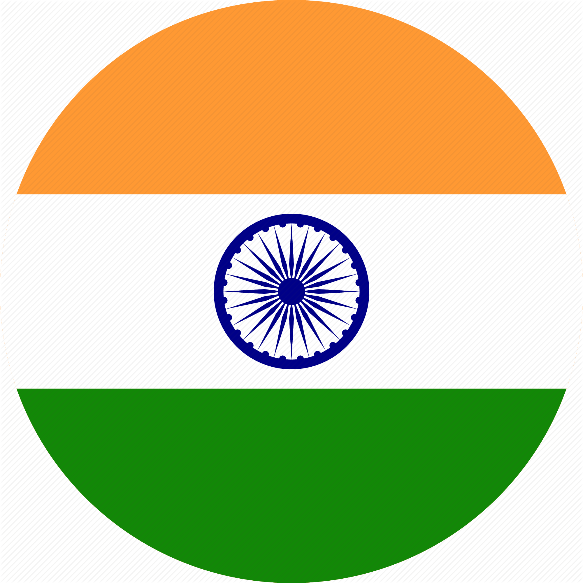 Png Image Information - India Flag Icon Png Clipart (2000x2000), Png Download