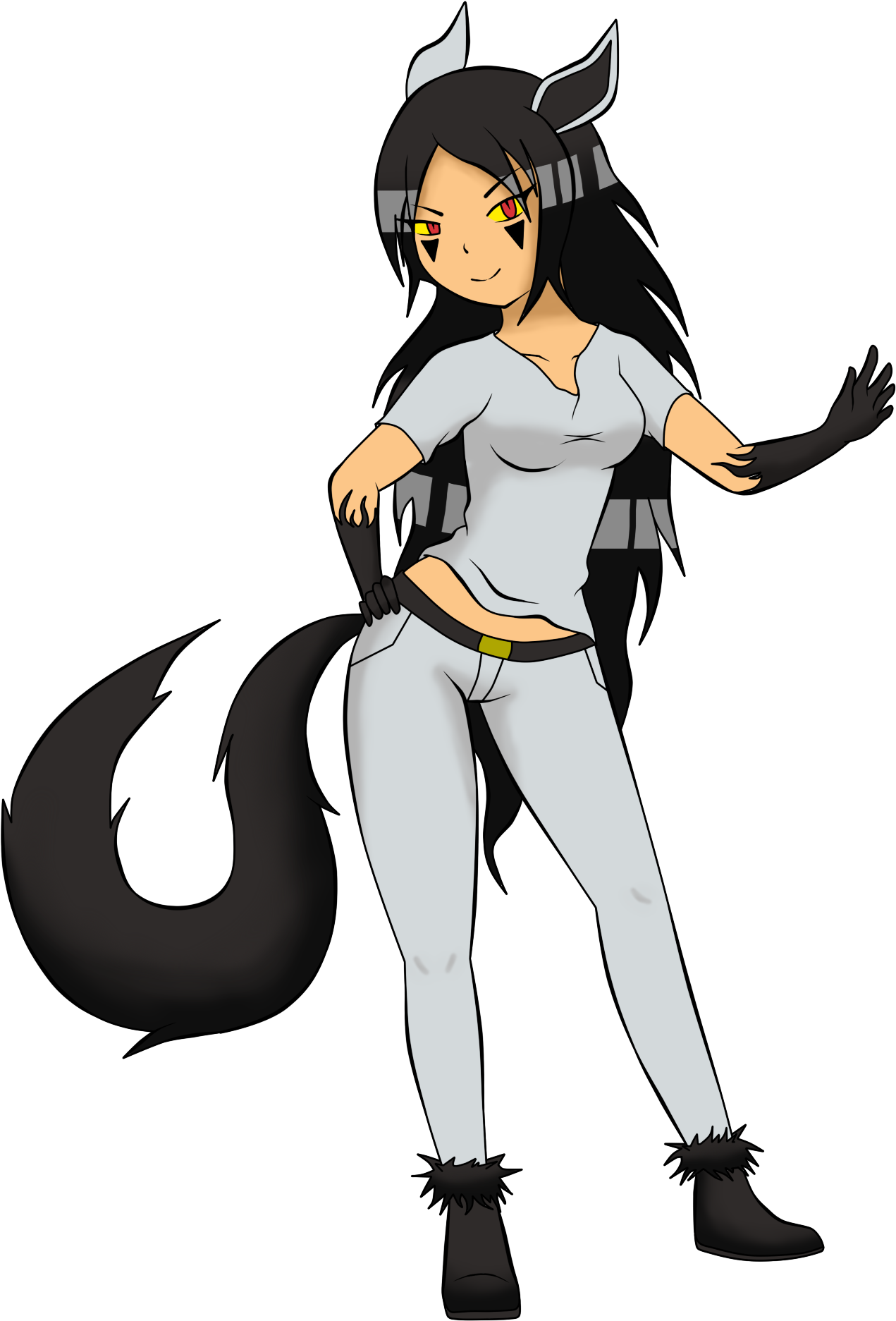 Mightyena , Png Download - Cartoon Clipart (1271x1873), Png Download