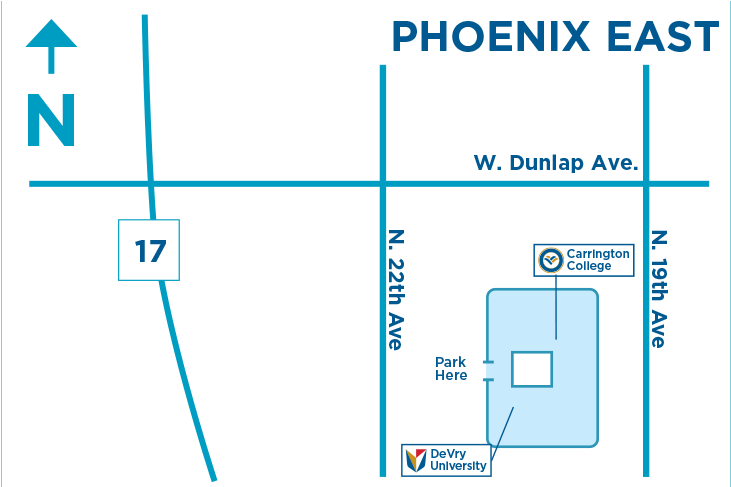 Phoenix East, Az Campus - Carrington College Locations Clipart (730x496), Png Download