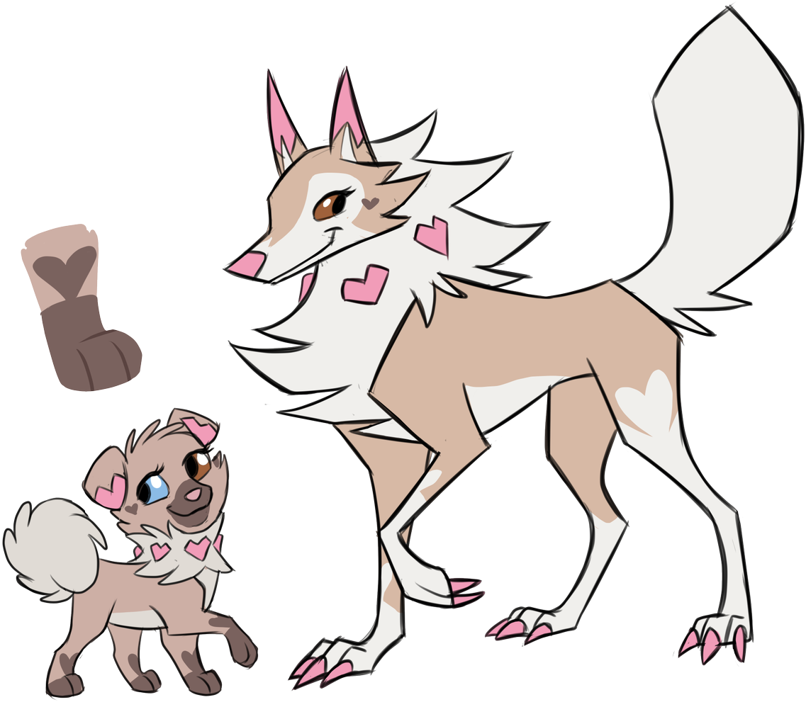 #charmander #poochyena #mightyena #rockruff #lycanroc - Transparent Rockruff Clipart (1200x1014), Png Download