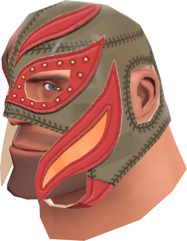 Painted Large Luchadore 7c6c57 - Mask Clipart (629x811), Png Download