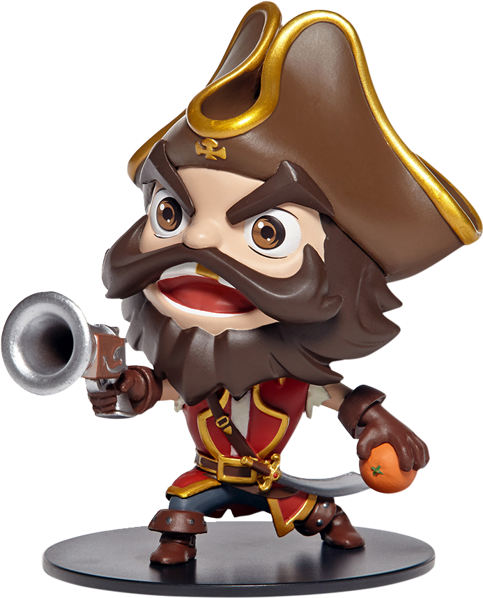 Gangplank Figure - League Of Legends Gangplank Figure Clipart (1000x1000), Png Download