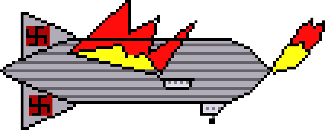 Nazi Hindenburg Clipart (1260x510), Png Download